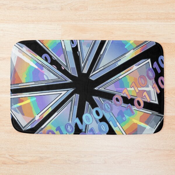 Item preview, Adversarial Holographic Glitch Flower | Rainbow AI Bloom Art designed and sold by Uglyandcute.