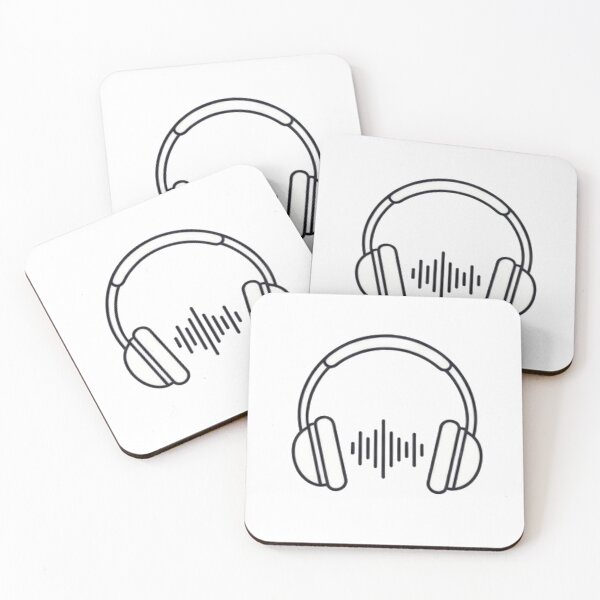 Item preview, Headphones Audio Waveform Aesthetic designed and sold by Rehnair.