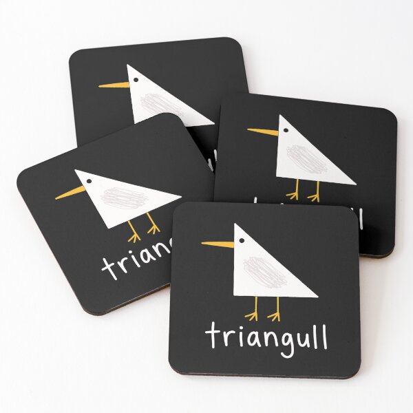 Item preview, triangull minimalist geometric bird illustration designed and sold by ROUX-ART.