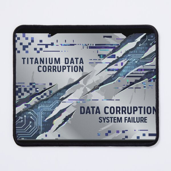 Item preview, Adversarial Titanium Data Corruption | System Failure Tech Art Design designed and sold by Uglyandcute.