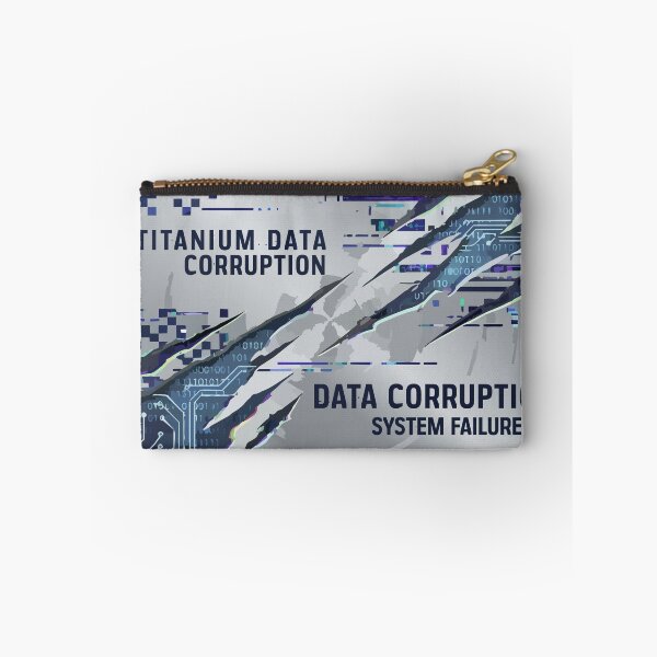 Item preview, Adversarial Titanium Data Corruption | System Failure Tech Art Design designed and sold by Uglyandcute.