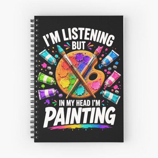 Item preview, painting I’m Listening But In My Head I’m Painting Art designed and sold by ROUX-ART.