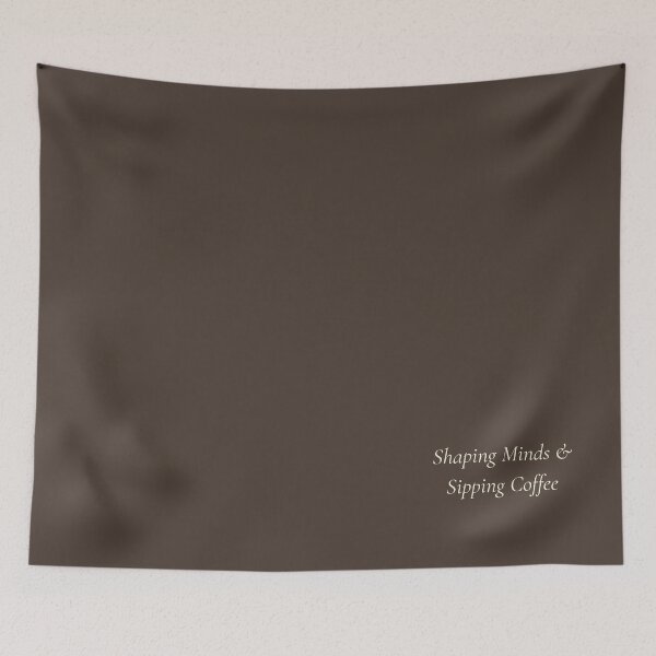 Item preview, Shaping Minds And Sipping Coffee Minimalist Mocha Brown Teacher Gift designed and sold by ShapingMinds.