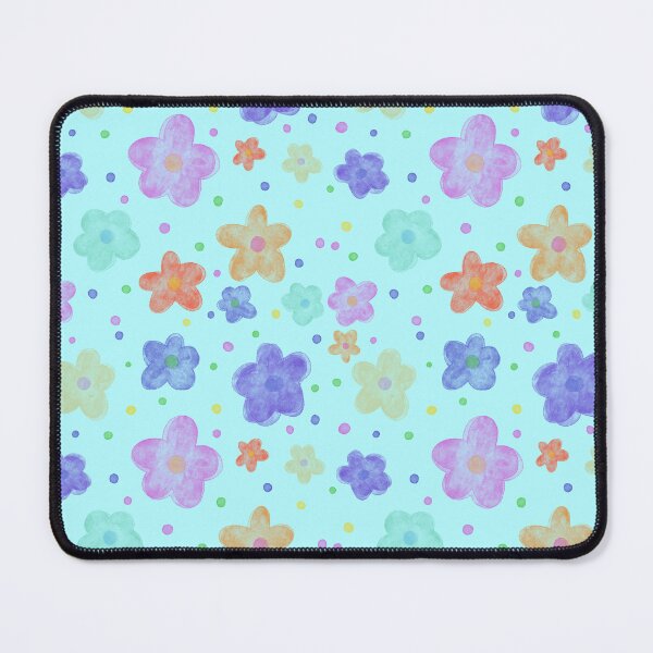 Item preview, Pastel doodle flower pattern | playful hand drawn floral repeat designed and sold by alanamaeart.