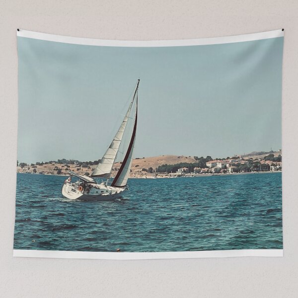 Item preview, Sailing in the Mediterranean - Coastal Sunset Sail Photography designed and sold by fotoNoz.