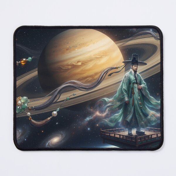 Item preview, Cosmic Scholar: Saturn's Celestial Gat-geun (Hat String) designed and sold by SOOstudio73.