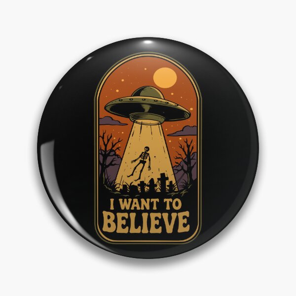 Item preview, Vintage UFO I Want to Believe Halloween Alien Abduction T-Shirt Design designed and sold by phsycartwork.