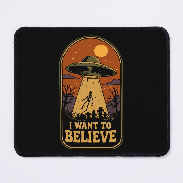 Item preview, Vintage UFO I Want to Believe Halloween Alien Abduction T-Shirt Design designed and sold by phsycartwork.