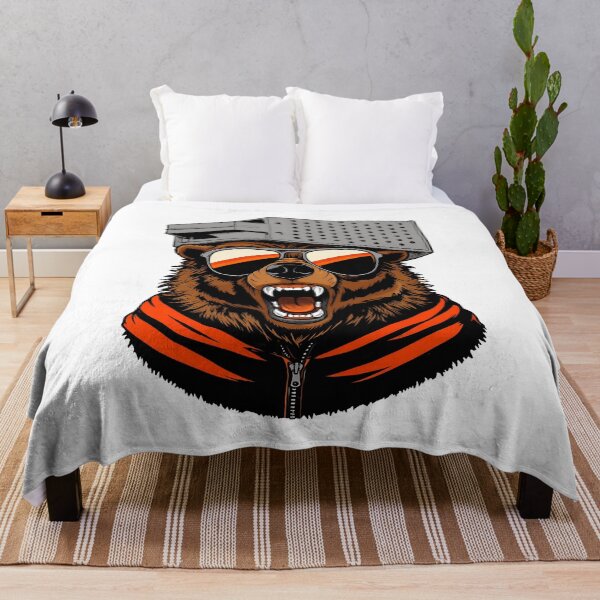 Item preview, Fierce Bear Gamer Cyberpunk Style Illustration designed and sold by JuliaGall25934.