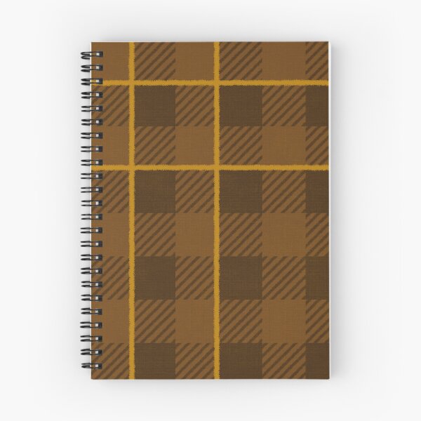 Item preview, Warm autumnal Farmhouse Gingham check with stripe, Hygge designed and sold by OhNoNotAgain42.