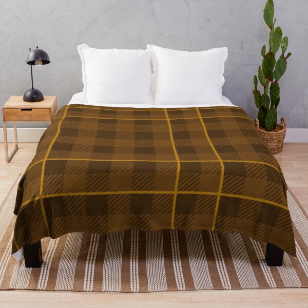 Item preview, Warm autumnal Farmhouse Gingham check with stripe, Hygge designed and sold by OhNoNotAgain42.