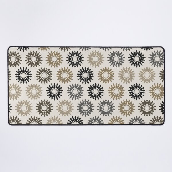 Item preview, Geometric Sunburst Rosette Pattern – Monochrome designed and sold by TexSta.