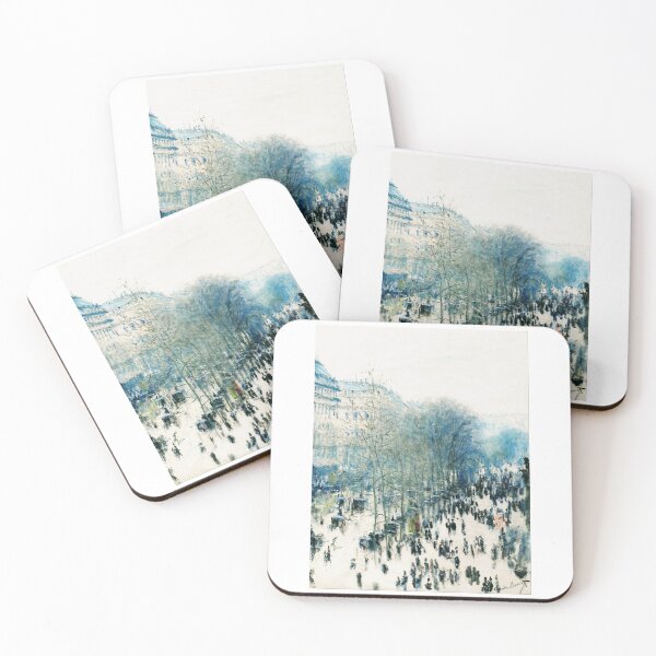Item preview, Bright Blue Monet Boulevard des Capucines Remastered Paris Art Print designed and sold by studio-koichiro.