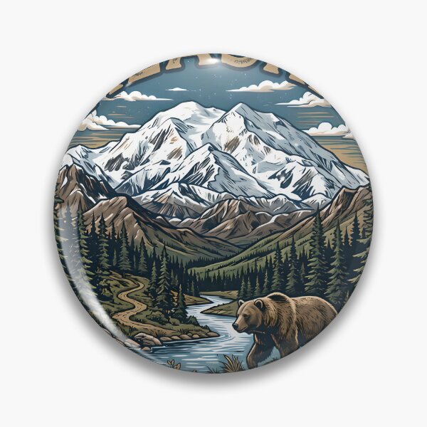 Item preview, Alaska,mountains, lakes,denali designed and sold by Hephaestus's Forge.