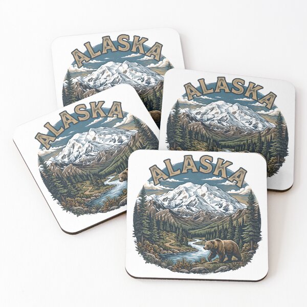 Item preview, Alaska,mountains, lakes,denali designed and sold by Hephaestus's Forge.