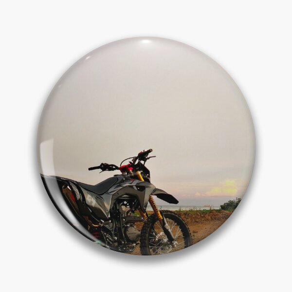 Item preview, CRF Motorcycle With Rainbow Background designed and sold by cafenaturepix.
