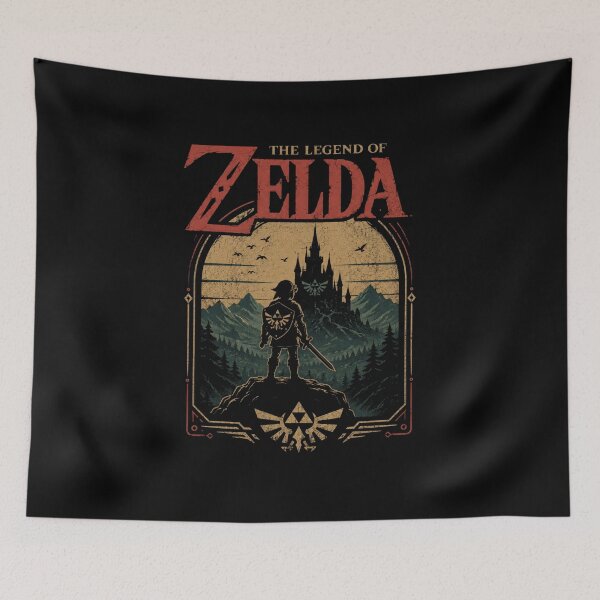 Item preview, The Legend of Zelda Vintage Hyrule Adventure Design designed and sold by Pickachoo.