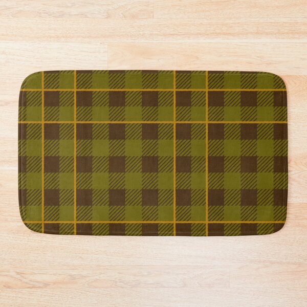 Item preview, Warm autumnal Farmhouse Gingham check with stripe, Hygge designed and sold by OhNoNotAgain42.