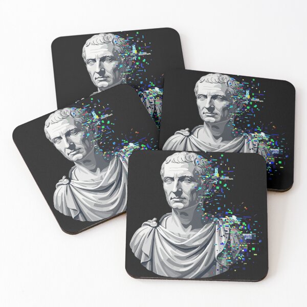 Item preview, Adversarial Marble Bust Digital Glitch Art | Classical Meets AI Corruption designed and sold by Uglyandcute.