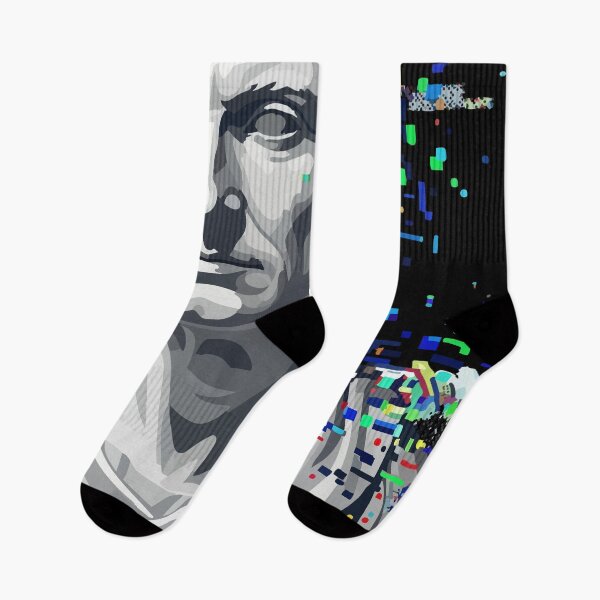 Item preview, Adversarial Marble Bust Digital Glitch Art | Classical Meets AI Corruption designed and sold by Uglyandcute.