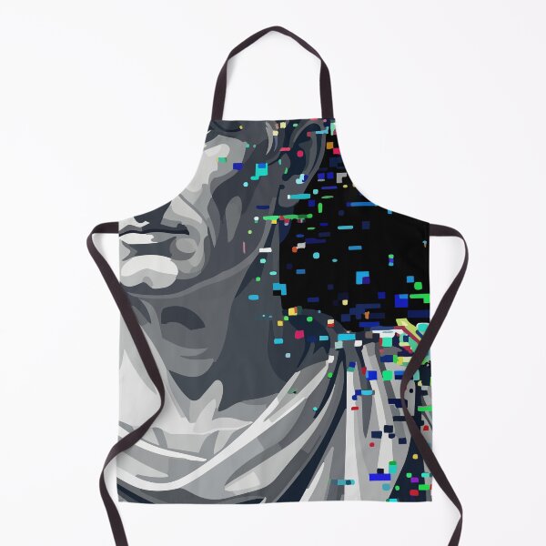 Item preview, Adversarial Marble Bust Digital Glitch Art | Classical Meets AI Corruption designed and sold by Uglyandcute.
