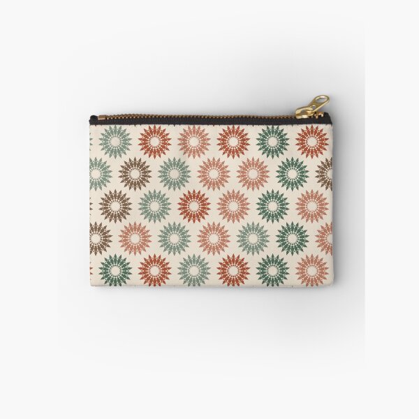 Item preview, Geometric Sunburst Rosette Pattern – Terracotta & Sage designed and sold by TexSta.