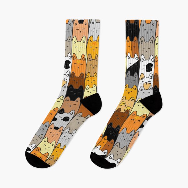 Item preview, Cat Pattern illustration - Cosy Neutral Kittens Repeat Design  designed and sold by alanamaeart.