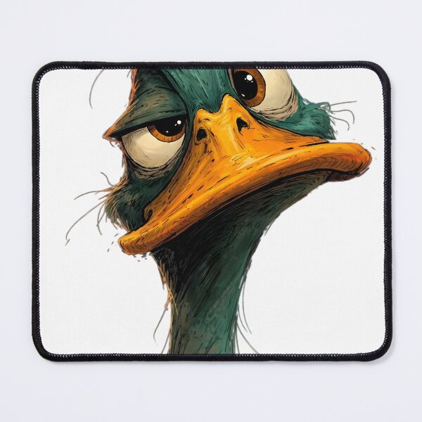 Item preview, Portrait of a jaded and tired duck designed and sold by OmniGraphix.