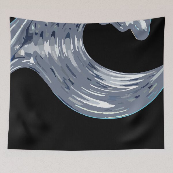 Item preview, Adversarial Liquid Chrome Wave | Futuristic Metallic Glitch Art designed and sold by Uglyandcute.