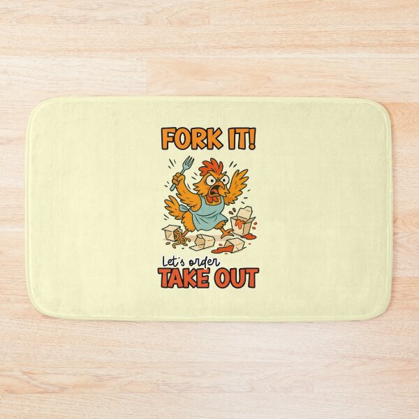 Item preview, Fork It Lets Order Take Out Funny Angry Chicken Cooking Fail Quote designed and sold by nookmerch97.