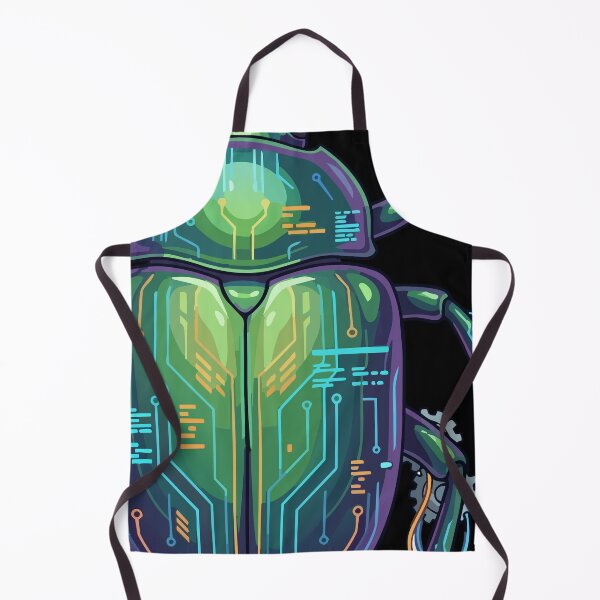 Item preview, Adversarial Iridescent Glitch Beetle | Cyberpunk Insect Digital Art designed and sold by Uglyandcute.