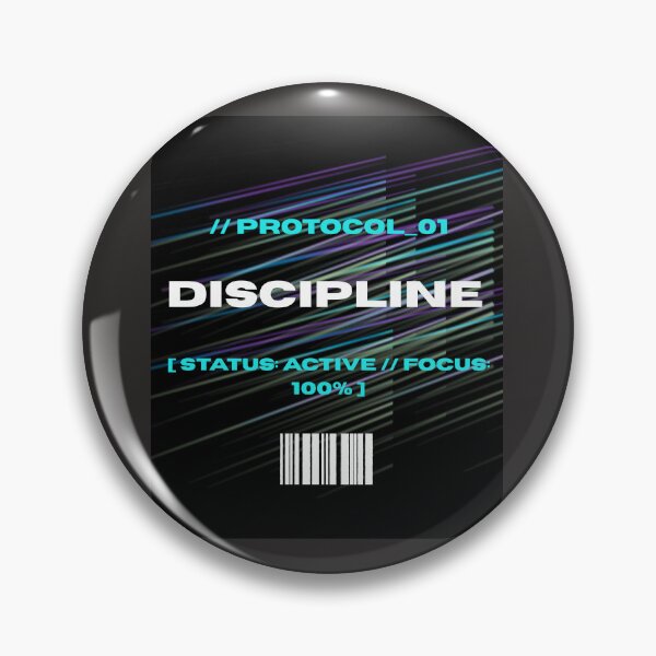 Item preview, Discipline Protocol 01 Cyberpunk Streetwear Glitch designed and sold by RoyalPrime.