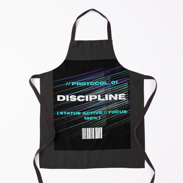 Item preview, Discipline Protocol 01 Cyberpunk Streetwear Glitch designed and sold by RoyalPrime.