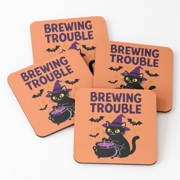 Item preview, Brewing Trouble Witch Cat T-shirt. designed and sold by Nuttajak.