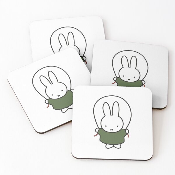 Item preview, Cute Bunny Jump Roping Illustration - Miffy Inspired designed and sold by Cozy Moss Studio.