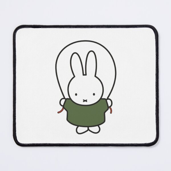 Item preview, Cute Bunny Jump Roping Illustration - Miffy Inspired designed and sold by Cozy Moss Studio.