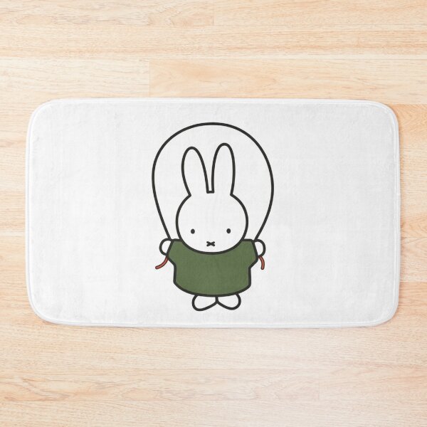 Item preview, Cute Bunny Jump Roping Illustration - Miffy Inspired designed and sold by Cozy Moss Studio.
