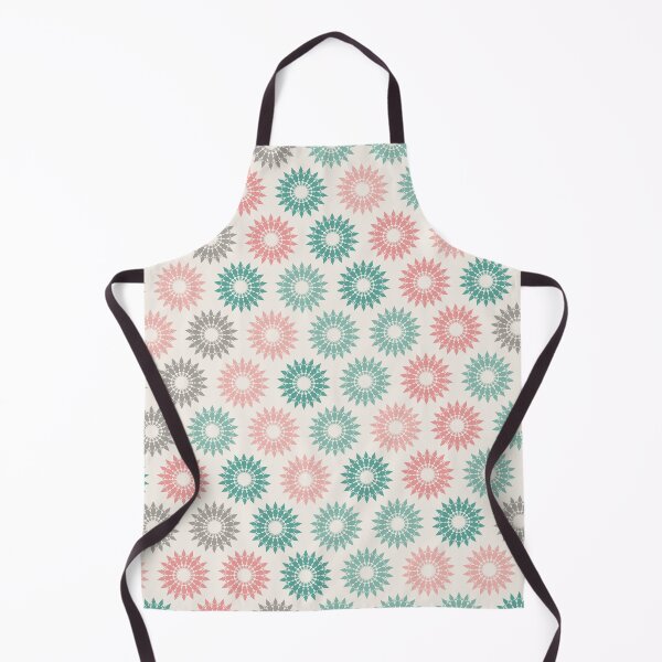 Artikelvorschau, Geometric Sunburst Rosette Pattern – Coral & Mint  entworfen und verkauft von TexSta.