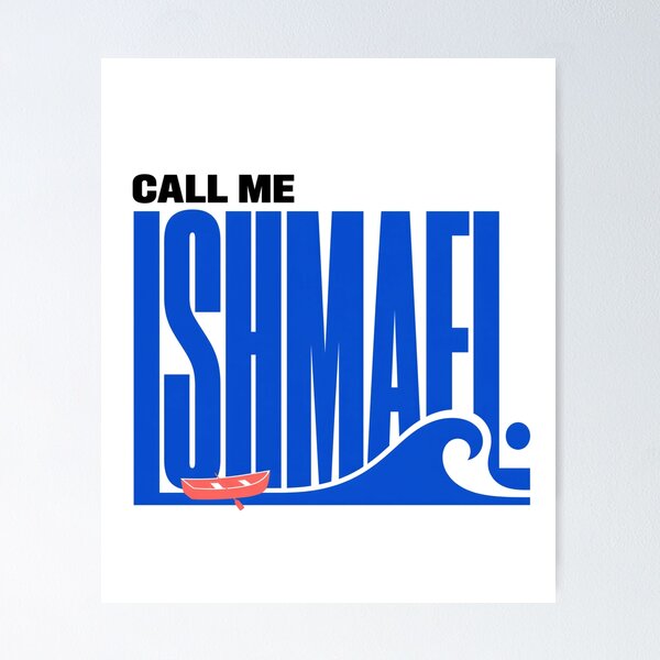 Item preview, Moby Dick: Call Me Ishmael Blue Wave Type designed and sold by Fenay Designs.