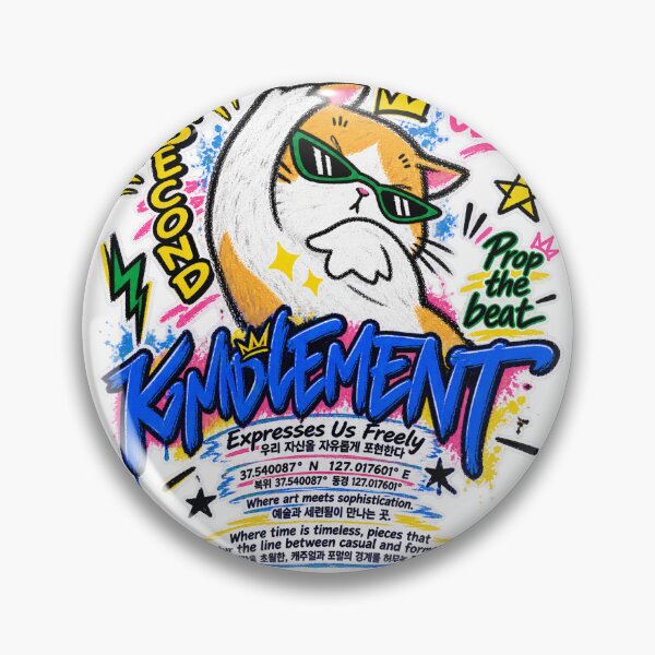 Item preview, Swag Cat Graffiti - Korean Streetwear Aesthetic designed and sold by SeoulVibeStudio.