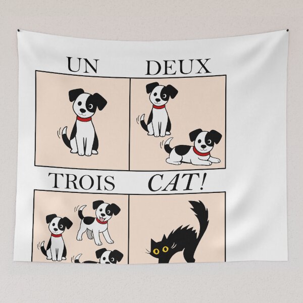 Item preview, Learning French with dogs and cats: Un, Deux, Trois, Cat! designed and sold by Groenendijk.