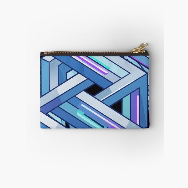 Item preview, Adversarial Adversarial Blue Fractal Pattern | Glitch Art Geometric Design designed and sold by Uglyandcute.