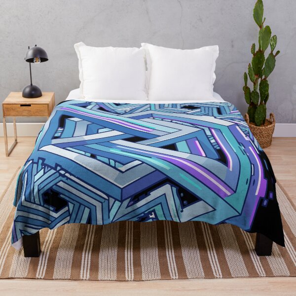 Item preview, Adversarial Adversarial Blue Fractal Pattern | Glitch Art Geometric Design designed and sold by Uglyandcute.