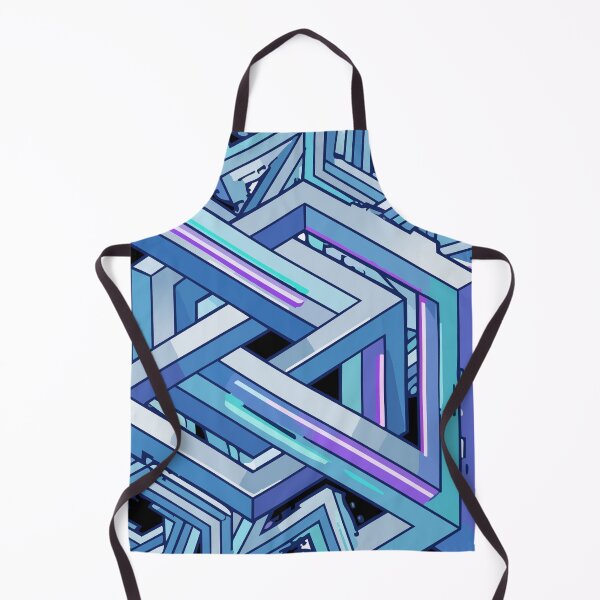 Item preview, Adversarial Adversarial Blue Fractal Pattern | Glitch Art Geometric Design designed and sold by Uglyandcute.