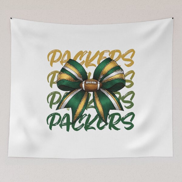 Item preview, Bold Football Bow Design With Green Gold Spirit designed and sold by MichaelWa20982.
