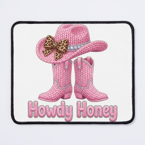 Item preview, Howdy Honey Pink Chunky Knit Cowboy designed and sold by ehabm15.
