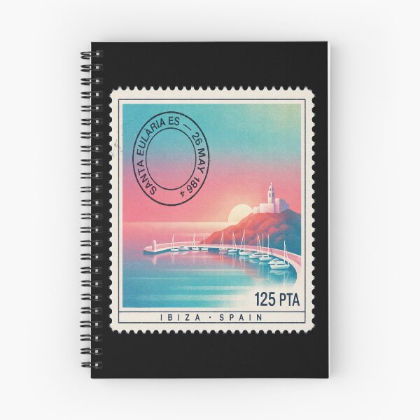 Item preview, Santa Eulària Ibiza Retro 1980s Marina Stamp Sticker designed and sold by stickercuffs.