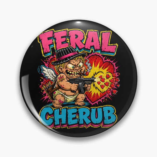 Item preview, Feral Cherub Cupid Gangster Valentine Chaos designed and sold by Victor Shadehorn.