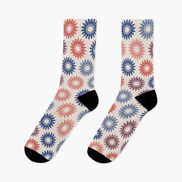 Item preview, Geometric Sunburst Rosette Pattern – Americana designed and sold by TexSta.