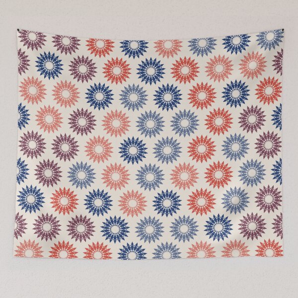 Item preview, Geometric Sunburst Rosette Pattern – Americana designed and sold by TexSta.